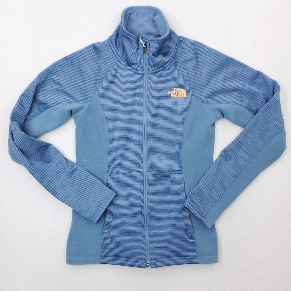 North Face Jacket Womens Extra Small Blue Castle Crag Fleece Full Zip‎ Coat